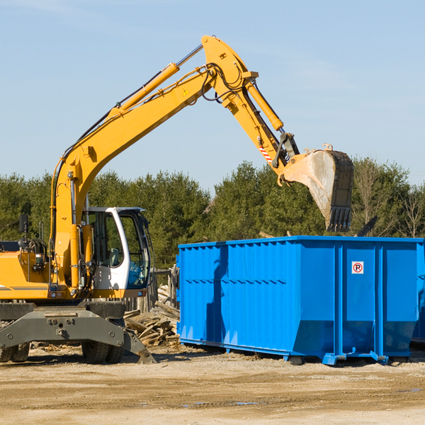 how many times can i have a residential dumpster rental emptied in Pecktonville